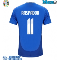 Italy Giacomo Raspadori #11 Replica Home Shirt Euro 2024 Short Sleeve